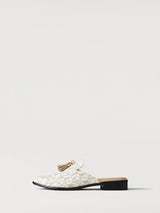 Shelly Monogram Tassled Mules