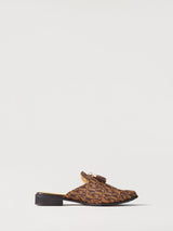 Shelly Monogram Tassled Mules