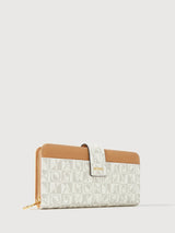 Claire Marrone Long Zippered Wallet