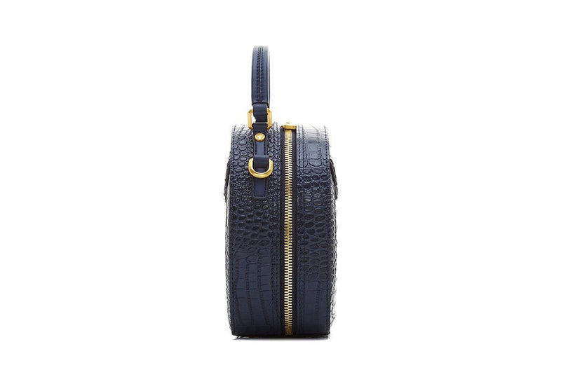 NR Croco Sonia Signature Satchel