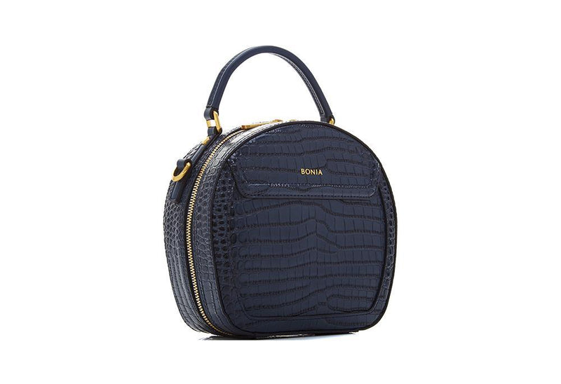 NR Croco Sonia Signature Satchel