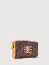 BONIA x NUXE: La Luna Monogram Sling Bag with Card Holder - BONIA