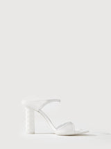 Cera Embossed Heeled Sandals - BONIA