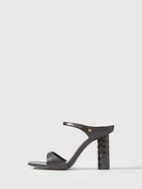 Cera Embossed Heeled Sandals - BONIA