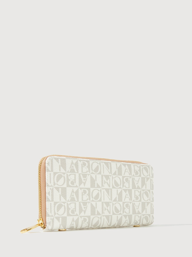 Claire Marrone Long Zippered Wallet - BONIA