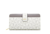 Claire Marrone Long Zippered Wallet - BONIA