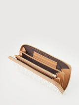 Claire Marrone Long Zippered Wallet - BONIA