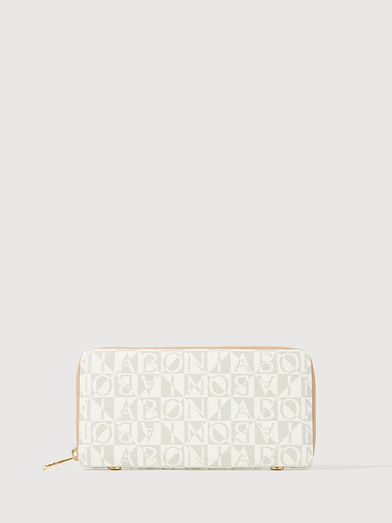 Claire Marrone Long Zippered Wallet - BONIA