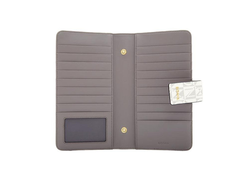 Claire Marrone Long Zippered Wallet - BONIA