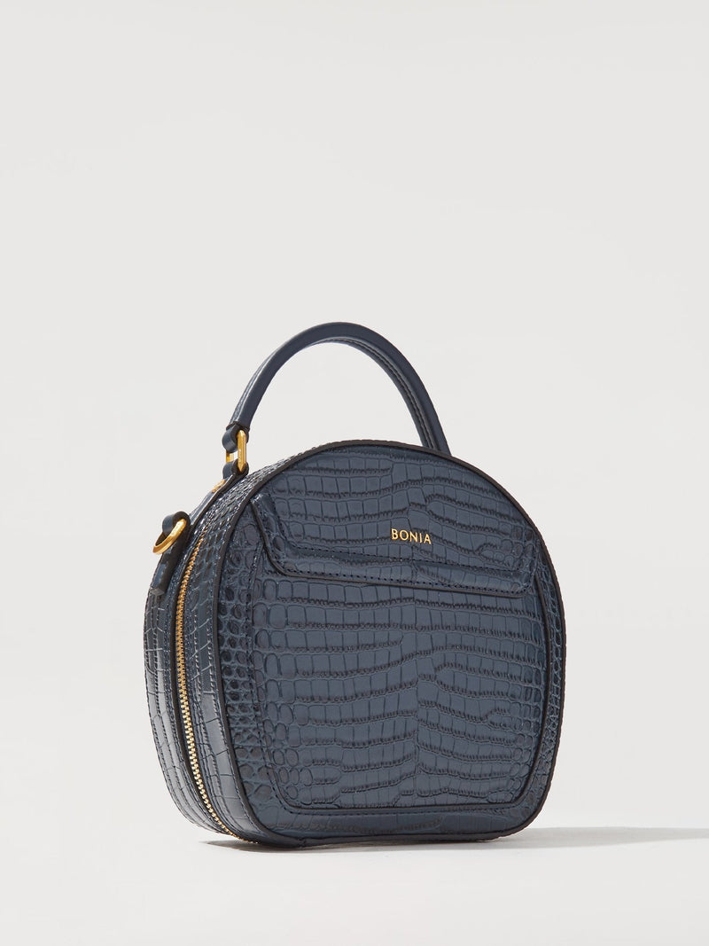 Croco Sonia Signature Satchel - BONIA