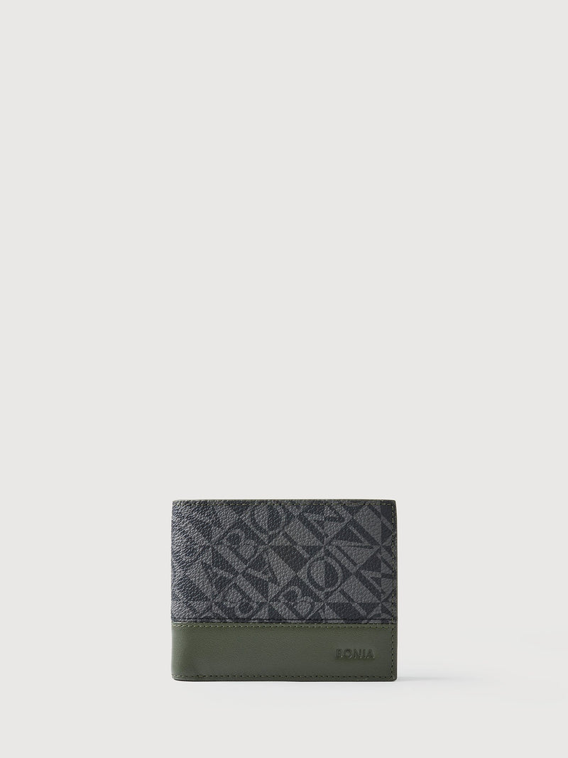 Dario Monogram Wallet with Coin Compartment - BONIA