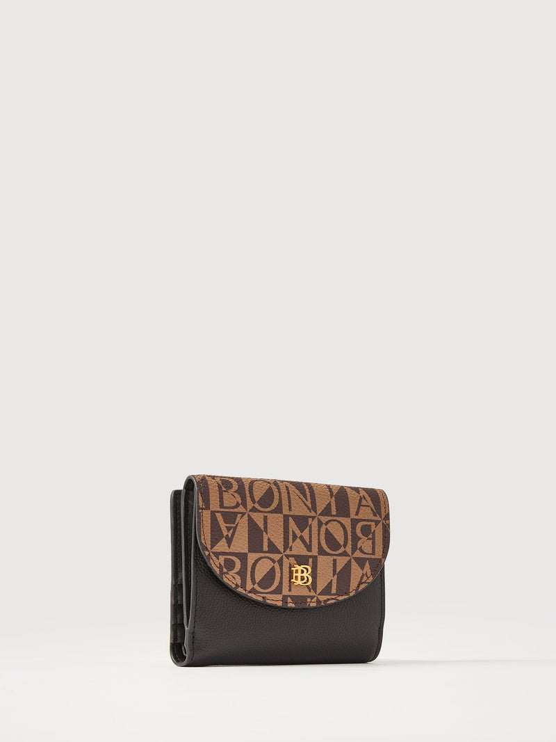 Lydia Monogram 2 Fold Long Wallet - BONIA