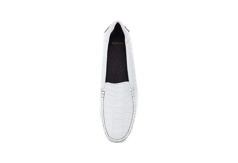 Mina Croco-Embossed Loafers - Bonia