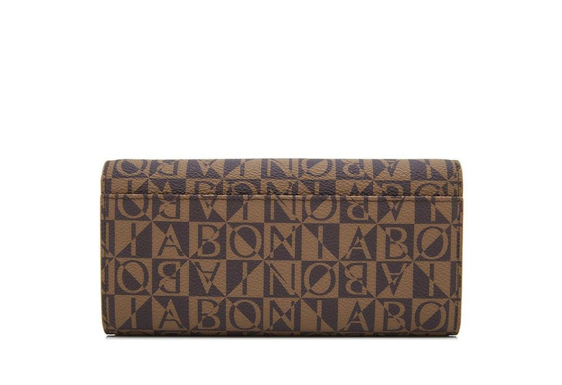 Monogram Long 3 Fold Wallet I - Bonia