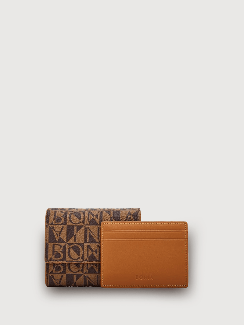 Monogram Modello Short 3 Fold Wallet - BONIA