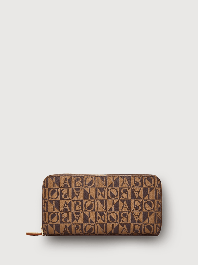 Monogram Modello Zipperd Long Wallet - BONIA