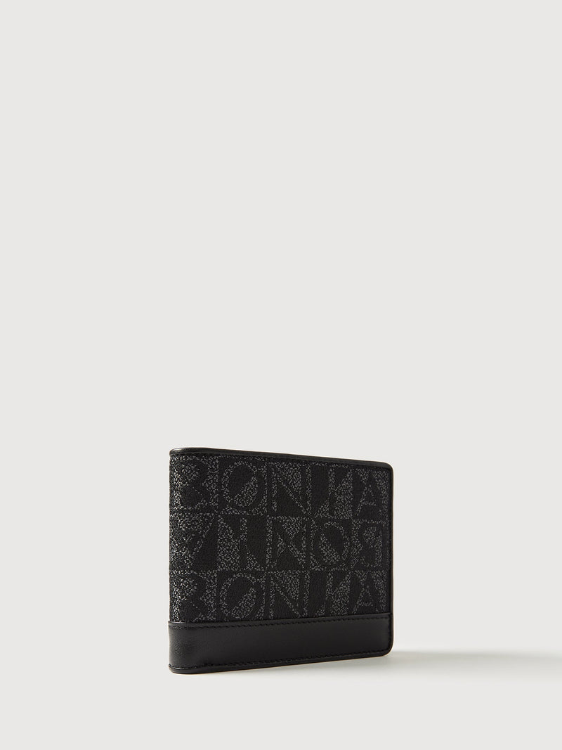 Nathan Monogram Flap-Up Cards Wallet - BONIA