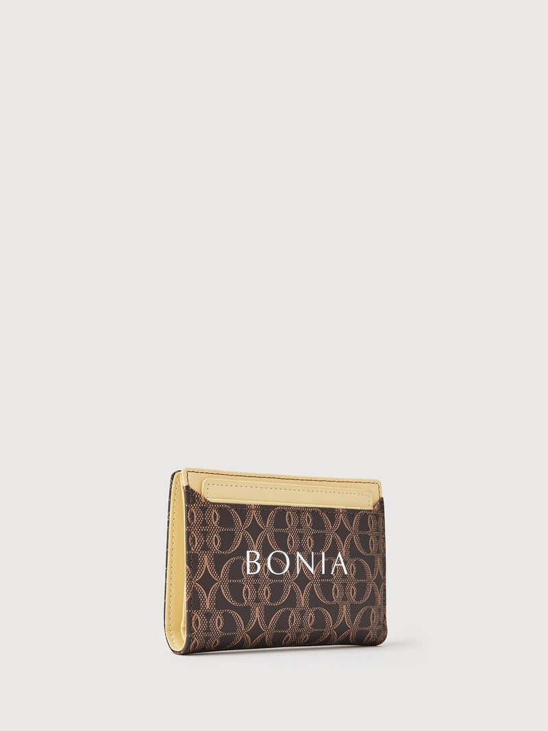 Placard Monogram 2 Fold Wallet with Pocket - BONIA