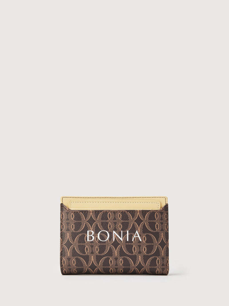 Placard Monogram 2 Fold Wallet with Pocket - BONIA