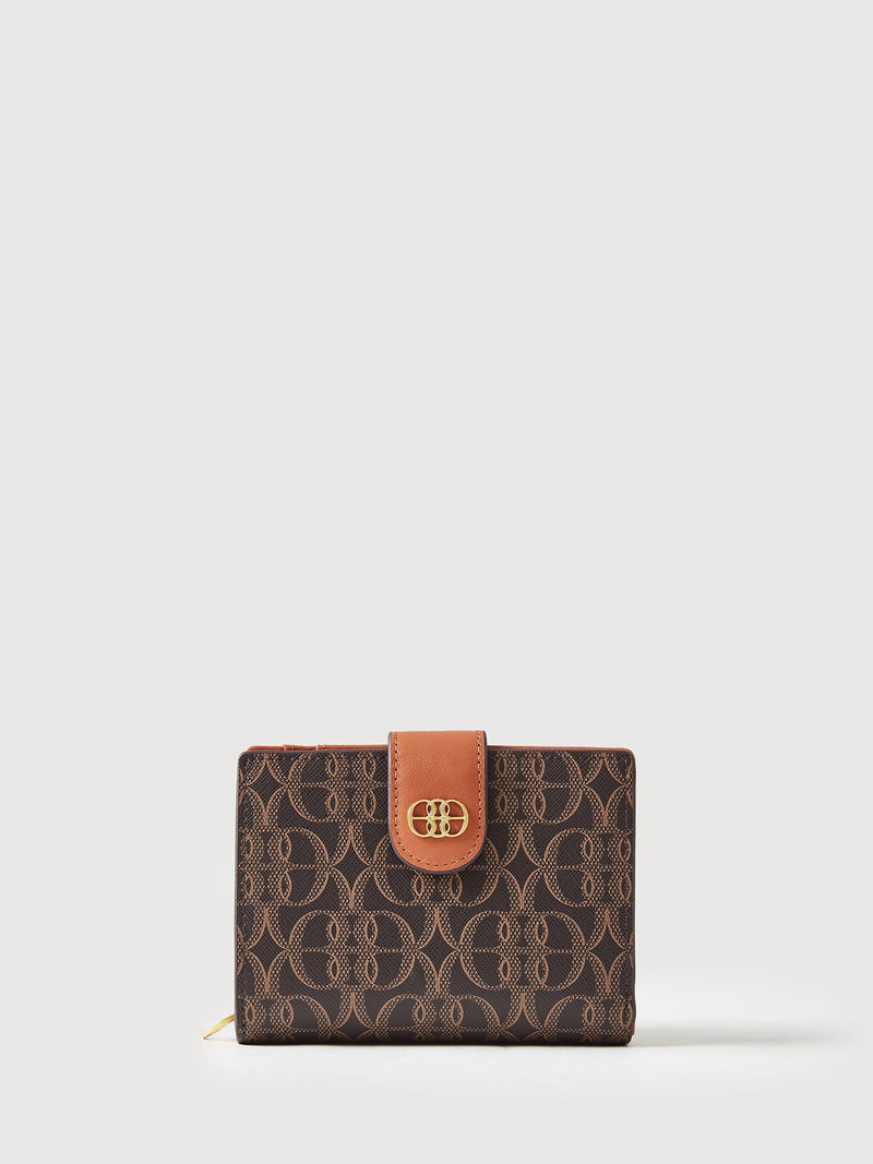 [PRE ORDER] La Luna Monogram 3 Fold Short Wallet - BONIA