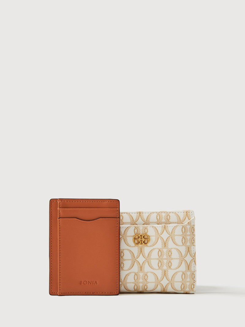 [PRE ORDER] La Luna Monogram Card Compartment Wallet - BONIA