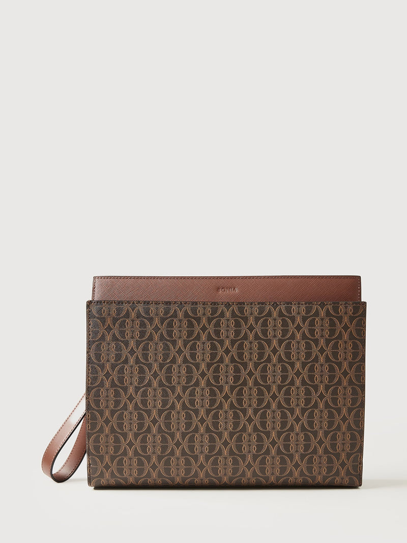 [PRE ORDER] La Luna Monogram Zipped Clutch Bag - BONIA