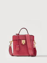 Red Venice Croco Satchel - BONIA