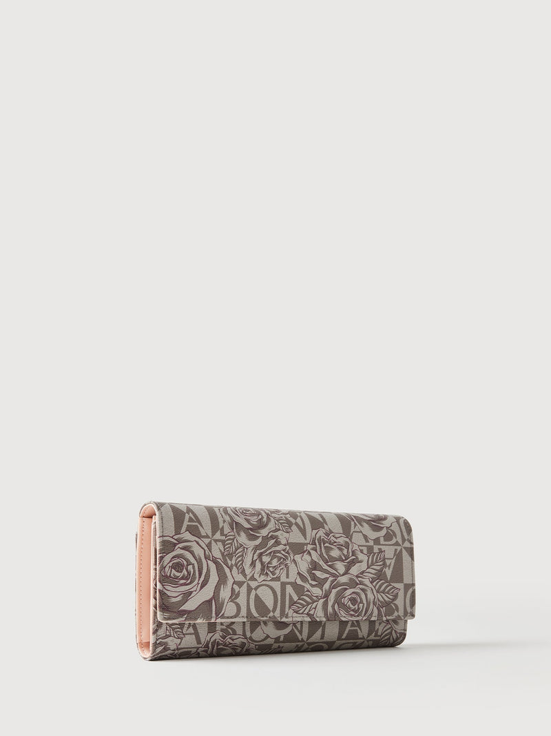 Rosie Monogram 3 Fold Long Wallet - BONIA
