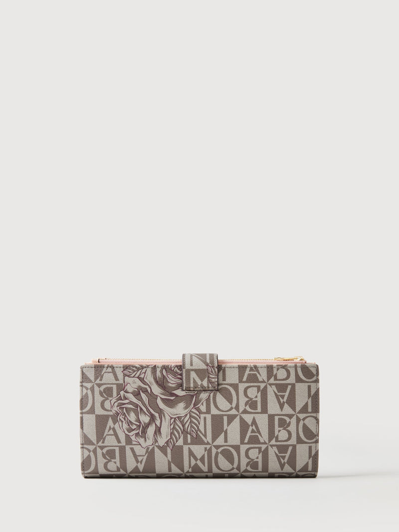 Rosie Monogram 3 Fold Long Wallet - BONIA