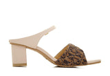 Sherry Monogram Sandal Heels - Bonia