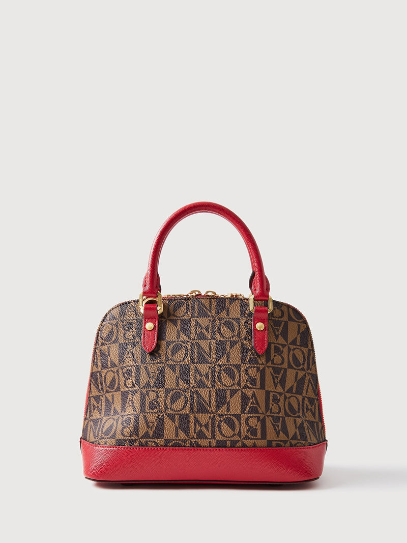 Siria Monogram Small Satchel Bag - BONIA