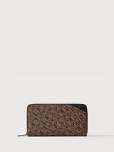 Terasso Monogram Zip Long Wallet - BONIA